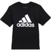 Adidas Originals Adidas Kids' Core Logo Cotton Jersey Graphic T-shirt In Black
