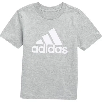 Adidas Originals Adidas Kids' Core Logo Graphic T-shirt In L Gry Htr