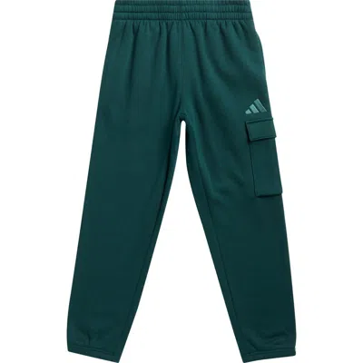 Adidas Originals Adidas Kids' Cotton Blend Fleece Cargo Sweatpants In Green