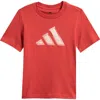Adidas Originals Adidas Kids' Cotton Crew Graphic T-shirt In Brown