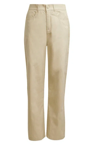 Adidas Originals Adidas Kids' Cotton Twill Pants In Brown