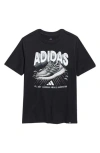 Adidas Originals Adidas Kids' Dream Logo Graphic T-shirt In Black