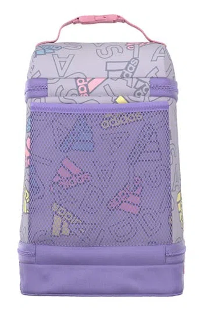 Adidas Originals Adidas Kids' Excel 2 Lunch Bag In Silver Violet/purple/pink