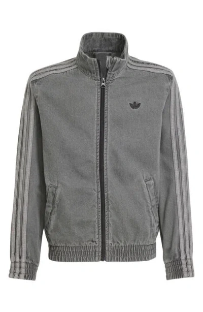 Adidas Originals Adidas Kids' Firebird Denim Track Jacket In Gray