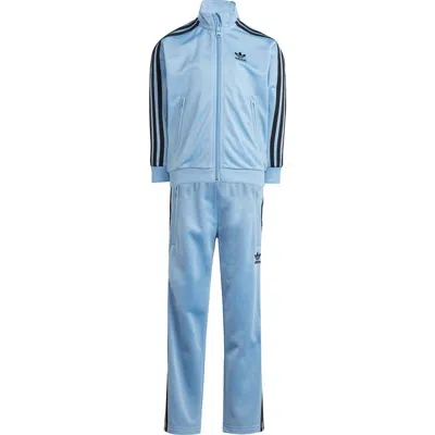 Adidas Originals Adidas Kids' Firebird Recycled Polyester Track Jacket & Pants Set In Blue