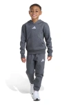 Adidas Originals Adidas Kids' Fleece Hoodie & Sweatpants Set In Gray