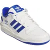 Adidas Originals Adidas Kids' Forum Low Basketball Sneaker In White/ Royal Blue/ White