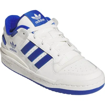 Adidas Originals Adidas Kids' Forum Low Basketball Sneaker In White/royal Blue/white