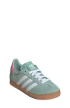 Adidas Originals Adidas Kids' Gazelle Comfort Closure Sneaker In Green/white/bliss Pink