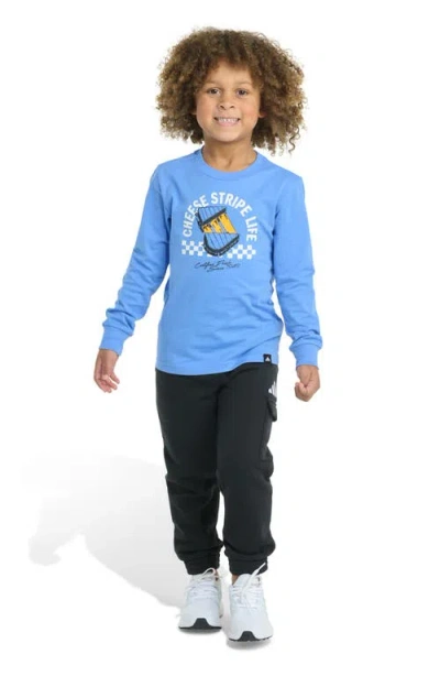 ADIDAS ORIGINALS ADIDAS KIDS' GFX GRAPHIC T-SHIRT & CARGO JOGGERS SET