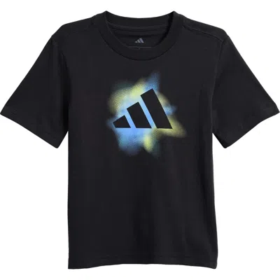 Adidas Originals Adidas Kids' Glow Cotton T-shirt In Blue