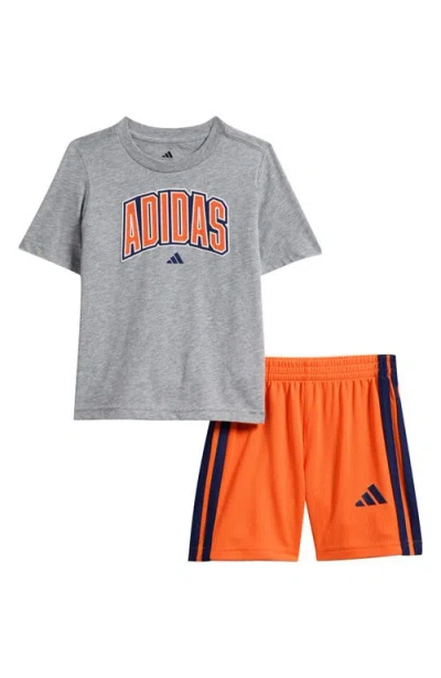 Adidas Originals Adidas Kids' Graphic Print T-shirt & Shorts Set In Multi