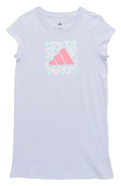 Adidas Originals Adidas Kids' Graphic T-shirt Dress In Violet Tone |  ModeSens