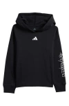 Adidas Originals Adidas Kids' Hooded Cotton T-shirt In Black