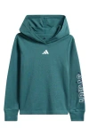 Adidas Originals Adidas Kids' Hooded Cotton T-shirt In Green