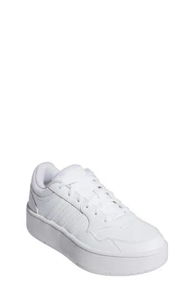 Adidas Originals Adidas Kids' Hoops 3.0 Bold Sneaker In White/white/white