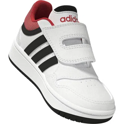 Adidas Originals Adidas Kids' Hoops Shoes In White/black/bright Red