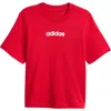 Adidas Originals Adidas Kids' Linear Cotton Graphic T-shirt In Red