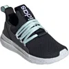 Adidas Originals Adidas Kids' Lite Racer Adapt 7.0 Slip-on Sneaker In Black/violet/halo Mint