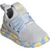 Adidas Originals Adidas Kids' Lite Racer Adapt 7.0 Slip-on Sneaker In Grey/orange Tint/blue
