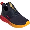 Adidas Originals Adidas Kids' Lite Racer Adapt 7.0 Slip-on Sneaker In Ink/crew Yellow/ruby