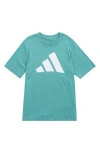 Adidas Originals Adidas Kids' Logo Cotton T-shirt In Blue