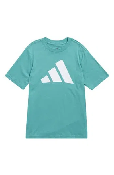 Adidas Originals Adidas Kids' Logo Cotton T-shirt In Blue