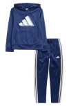 Adidas Originals Adidas Kids' Logo Hoodie & Joggers Set In Blue