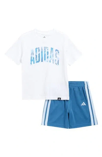 Adidas Originals Adidas Kids' Logo Graphic T-shirt & Shorts Set In Multi