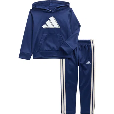 Adidas Originals Adidas Kids' Logo Hoodie & Joggers Set In Blue