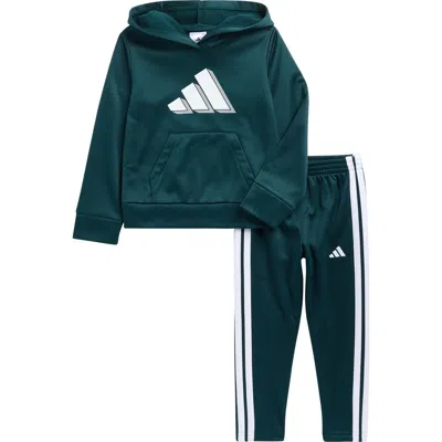 Adidas Originals Adidas Kids' Logo Hoodie & Joggers Set In Green