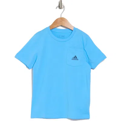 Adidas Originals Adidas Kids' Logo Pocket T-shirt In Blue