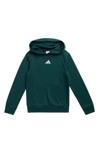 Adidas Originals Adidas Kids' Long Sleeve Cotton Fleece Hoodie In Green