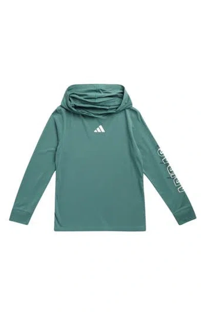 Adidas Originals Adidas Kids' Long Sleeve Cotton Hoodie In Green