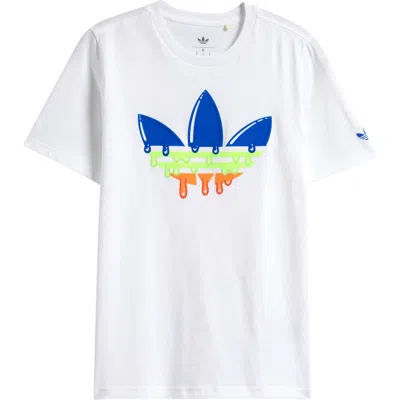 ADIDAS ORIGINALS ADIDAS KIDS' OG DRIP TREFOIL LOGO GRAPHIC T-SHIRT