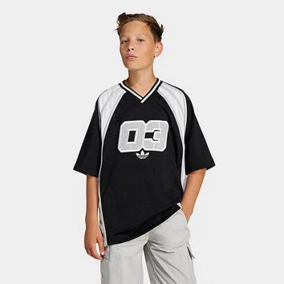 Adidas Originals Adidas Kids' Originals Oversized Lifestyle Jersey Shirt In Black