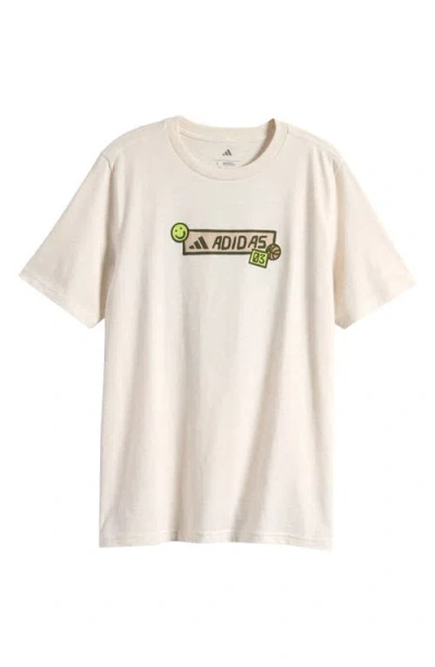 Adidas Originals Adidas Kids' Outdoor Graphic T-shirt In Tan Heather