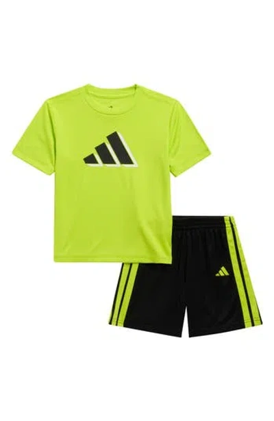 Adidas Originals Adidas Kids' Performance Graphic T-shirt & Shorts Set In Yellow