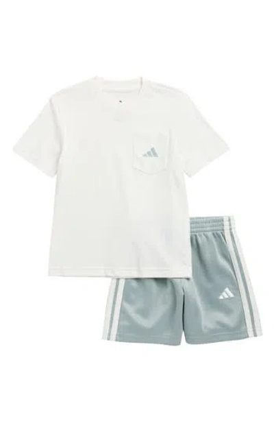 Adidas Originals Adidas Kids' Pocket T-shirt & Pull-on Shorts Set In Multi