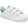 Adidas Originals Stan Smith Low-top Leather Trainers Years 6-8 Years In Footwear White/green