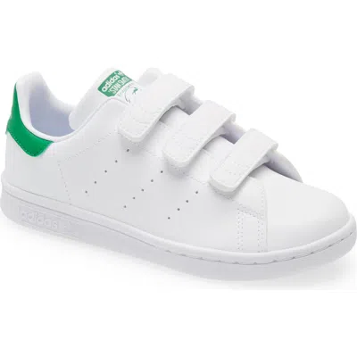 Adidas Originals Kids' Stan Smith Low-top Leather Trainers Years 6-8 Years In White/comb