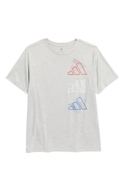 Adidas Originals Adidas Kids' Repeat Logo T-shirt In Gray
