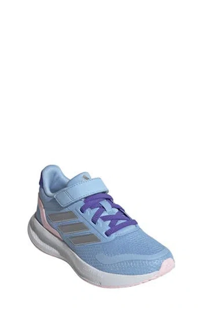 Adidas Originals Adidas Kids' Runfalcon 5 Sneaker In Blue/silver/clear Pink