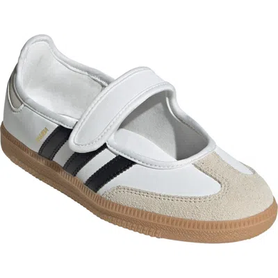 Adidas Originals Samba Mary Jane Ballet Flats In White