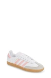 Adidas Originals Adidas Kids' Samba Sneaker In White/lucid Pink/gum