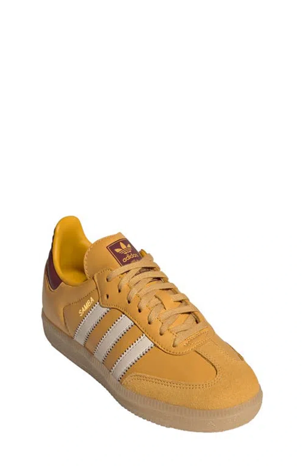 Adidas Originals Adidas Kids' Samba Sneaker In Yellow/crystal Sand/red |  ModeSens