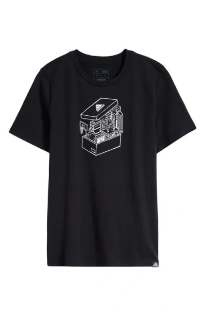 Adidas Originals Kids' Boys Adidas Adidas Shoebox World Graphic T-shirt In White/black