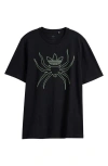 Adidas Originals Adidas Kids' Spider Gsx Cotton Graphic T-shirt In Black