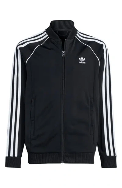 Adidas Originals Adidas Kids' Sst Recycled Polyester Track Jacket In Black