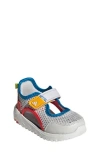 Adidas Originals Adidas Kids' Summerflex Sandal In Grey/lucid Red/bright Blue